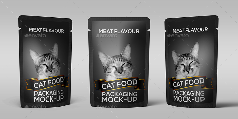 Download Cats Food Packaging Mock-up by 3background | GraphicRiver