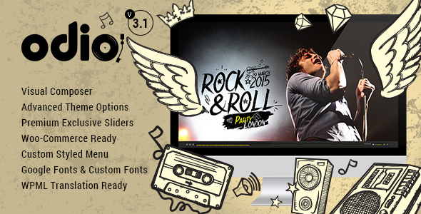 Odio - Music WP Theme For Bands, Clubs, and Musicians - Music and Bands Entertainment