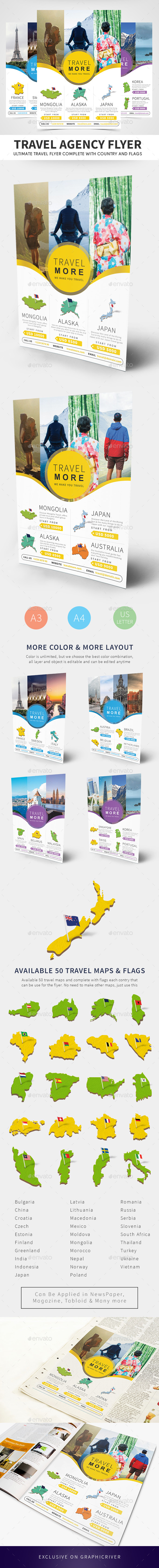 Travel Agency Flyer Templates - Holidays Events