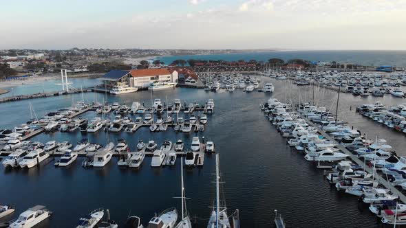 Aerial view of a Boat Harbor
