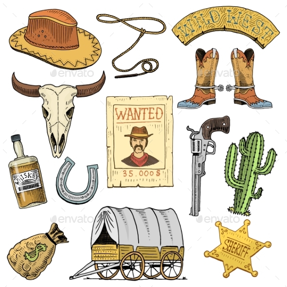 Wild West - Miscellaneous Vectors