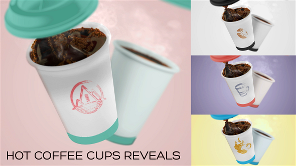 Hot Coffee Cups - VideoHive 20399082