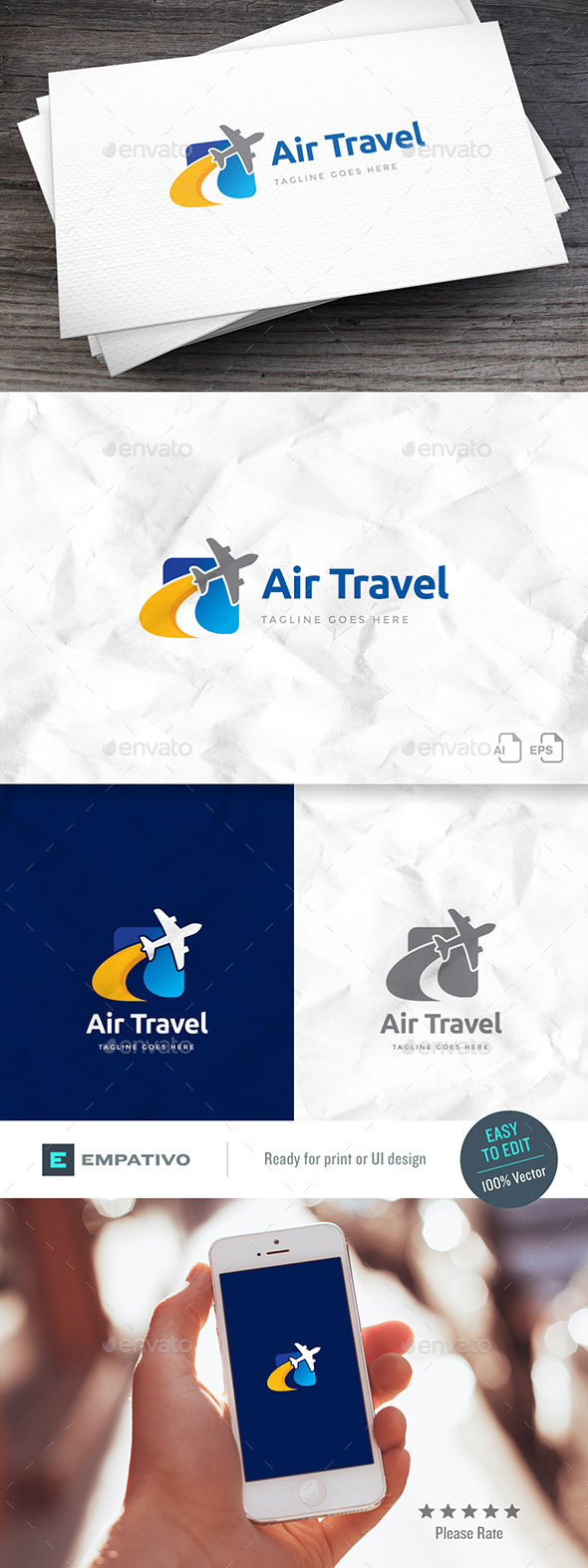 Air Travel Logo Template - Symbols Logo Templates