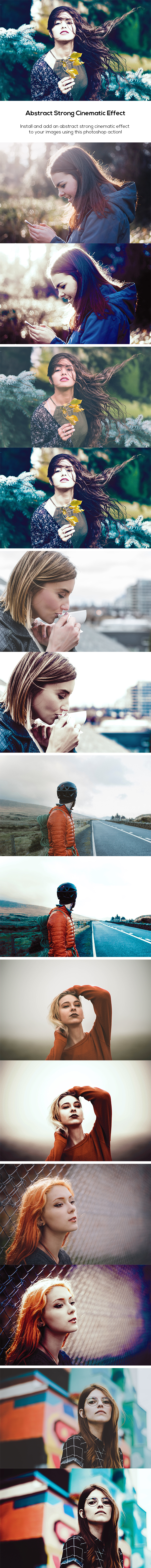 Abstract Strong Cinematic Effect - Photo Effects Actions