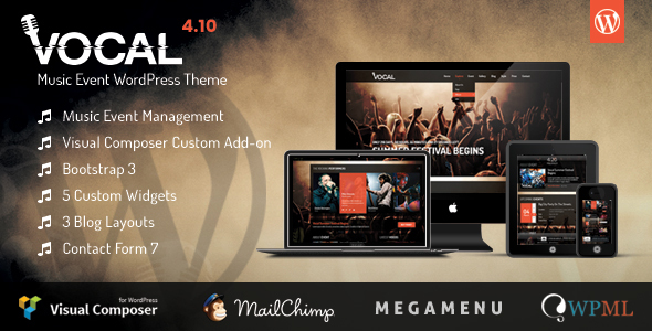Vocal - Music Event WordPress Theme - Music and Bands Entertainment