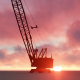 Building Construction Crane and Clouds - VideoHive Item for Sale