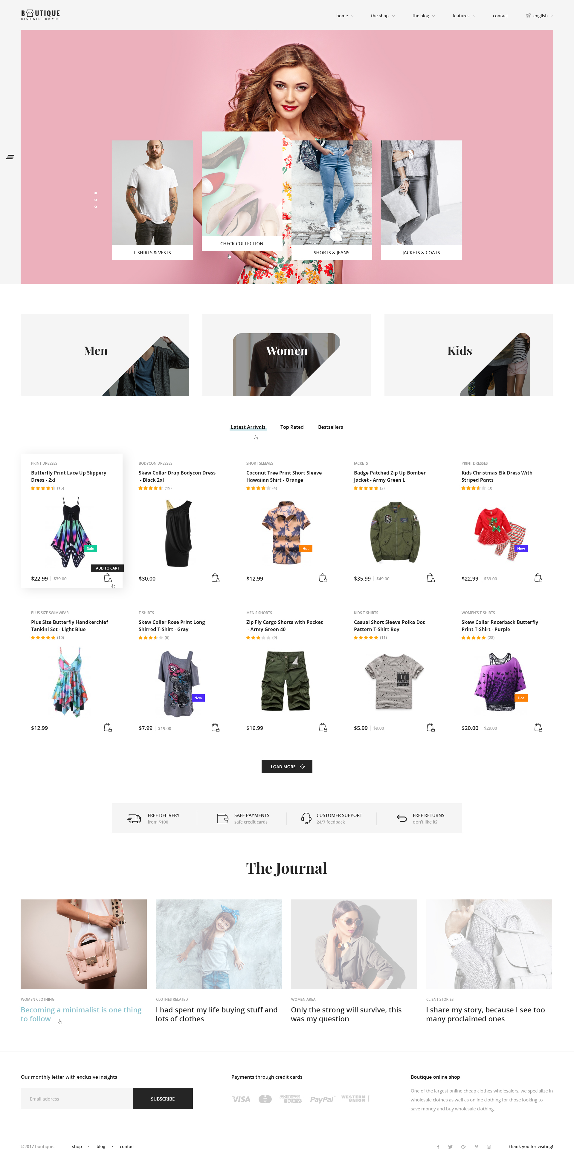 Boutique – eCommerce PSD Template by Innwithemes | ThemeForest