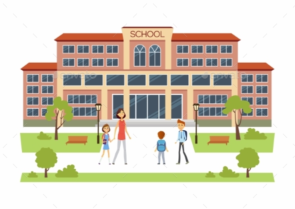 Back To School - Buildings Objects