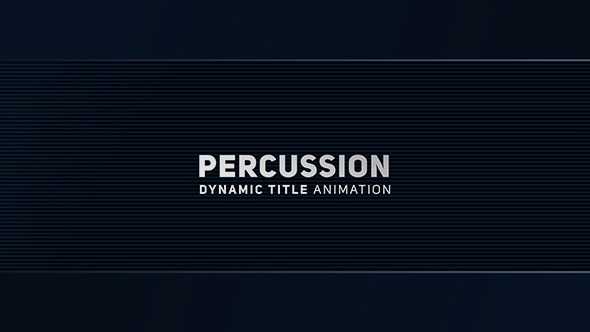 Percussion - Dynamic Title Animation