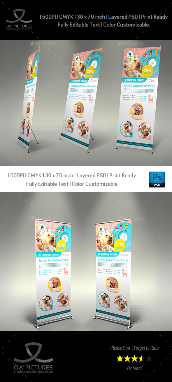 Pet Grooming Salon Signage Template in Signage Templates