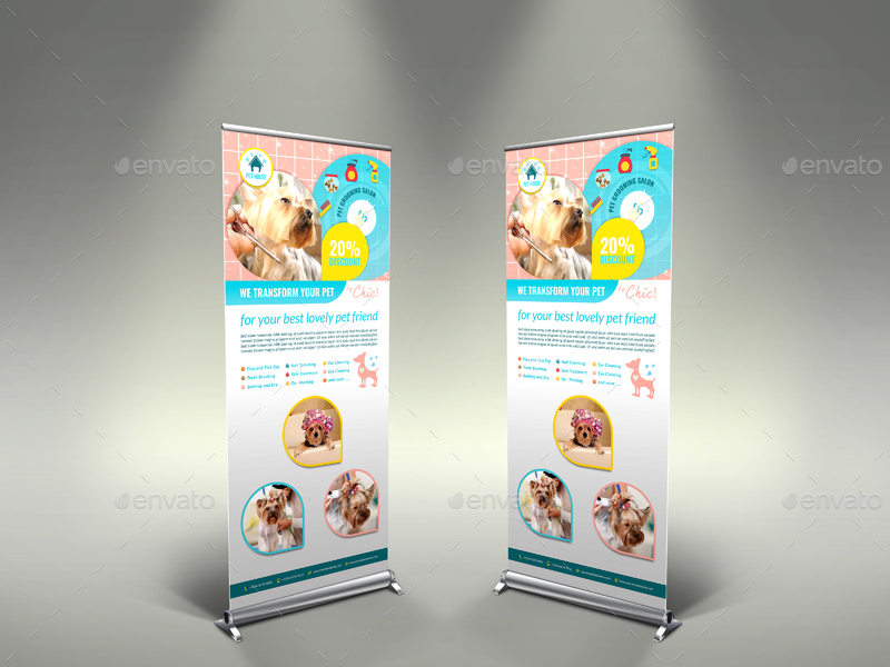 Pet Grooming Salon Signage Template in Signage Templates - product preview 1