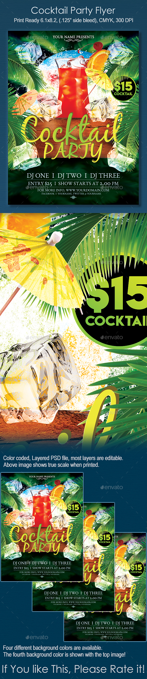 Cocktail Party Flyer - Clubs & Parties Events