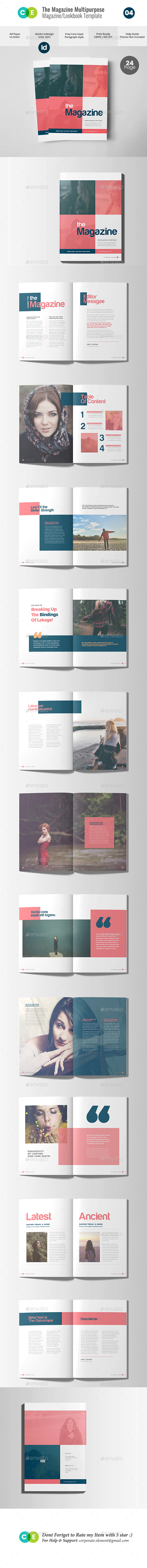 THE MAGAZINE | Multipurpose Magazine Lookbook V04 - Magazines Print Templates