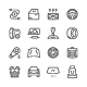 Set of Car Related Line Icons