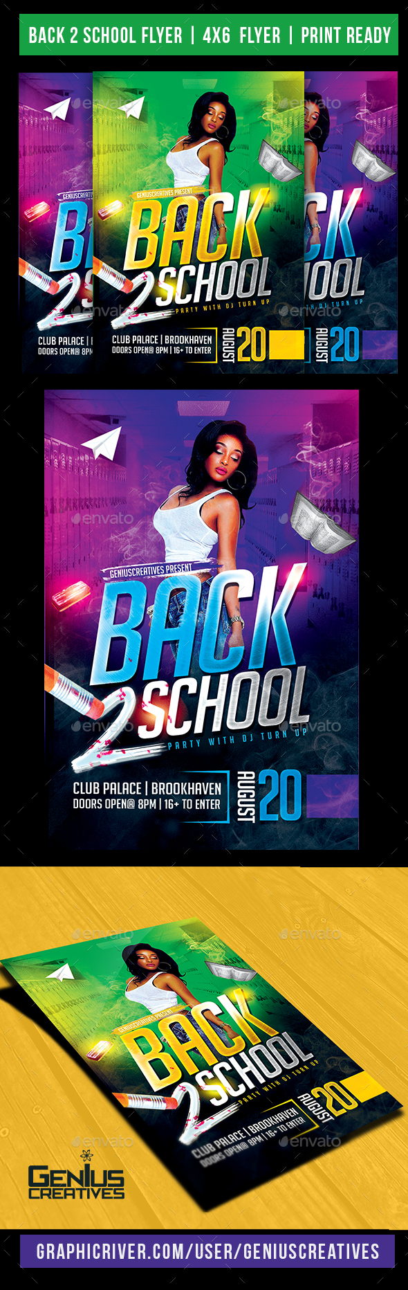 Back 2 School Party Flyer - Events Flyers