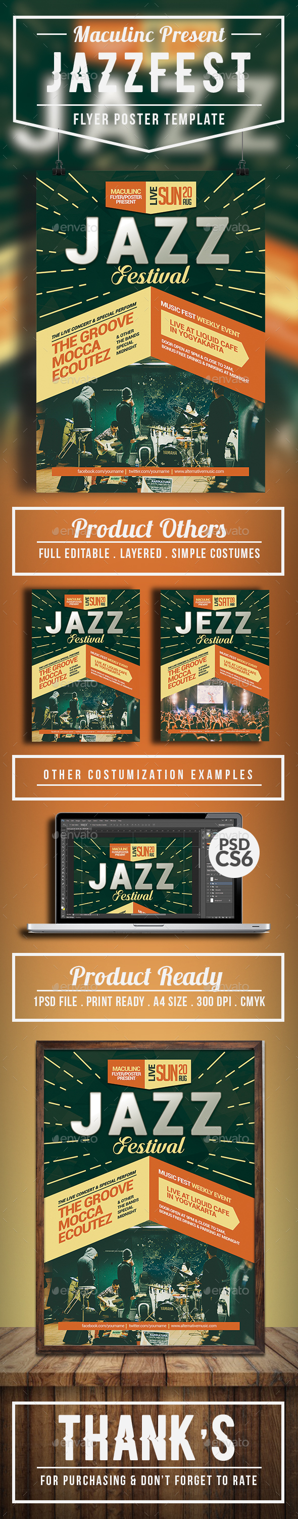 Jazz Event Flyer/Poster - Concerts Events