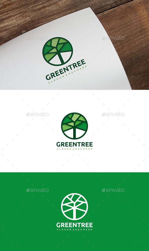 Green Tree Logo - Nature Logo Templates