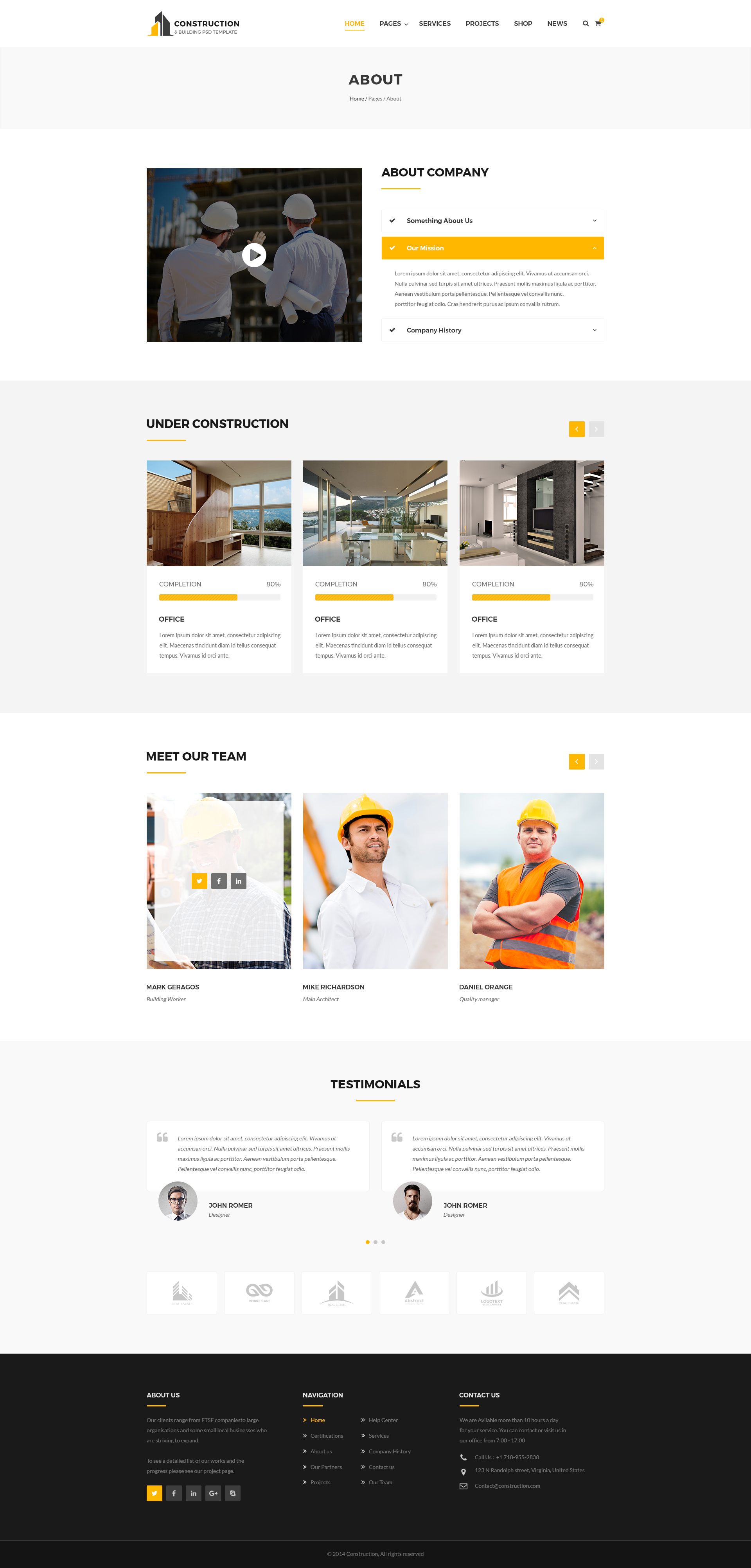 Contruction - Construction PSD Template by Nice_Themes | ThemeForest