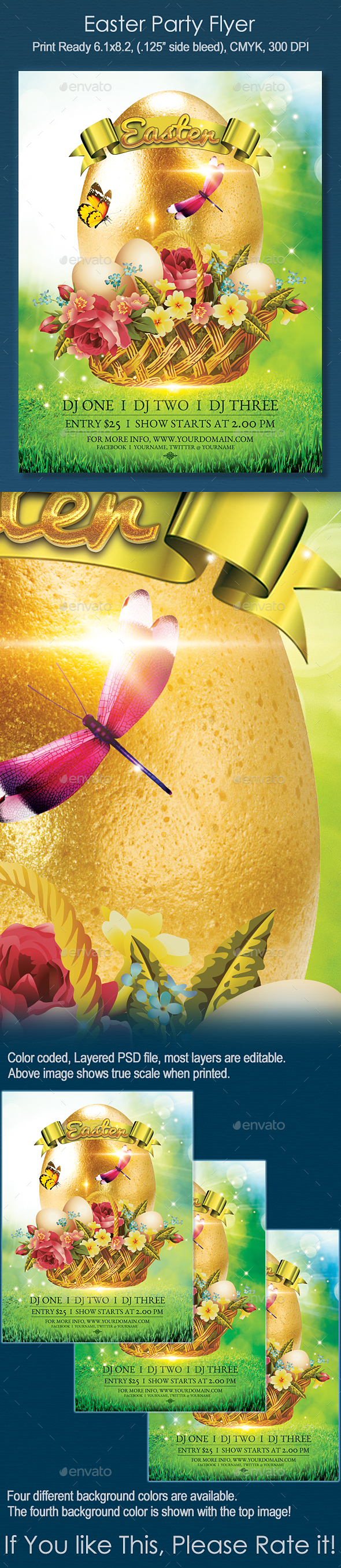 Easter Party Flyer - Holidays Events