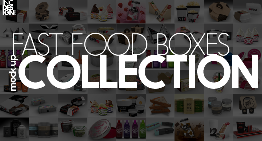 Fast Food Boxes  Mock Up Collection