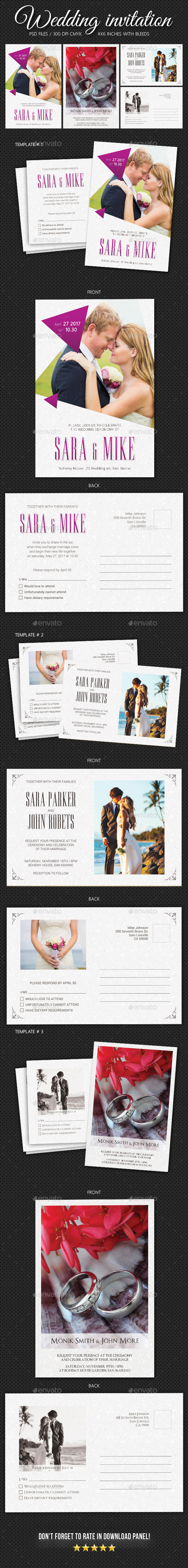 Wedding Invitation Bundle 4 - Weddings Cards & Invites