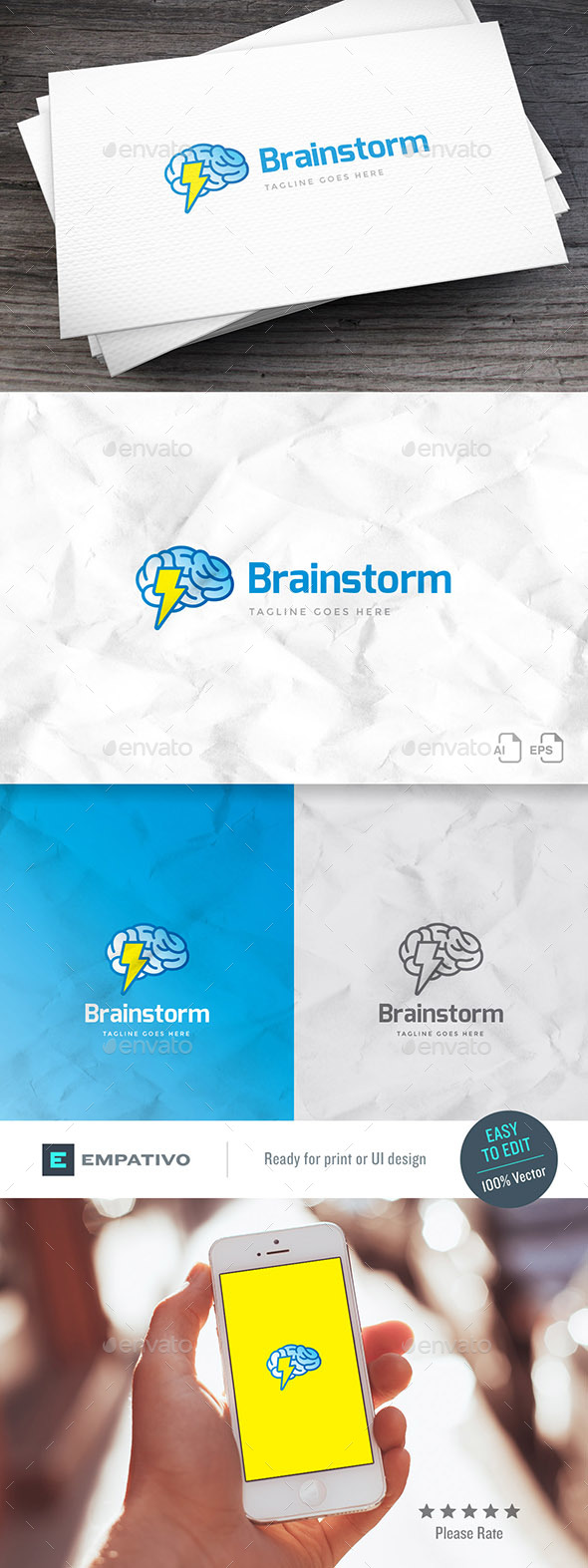 Brainstorm Logo Template - Symbols Logo Templates