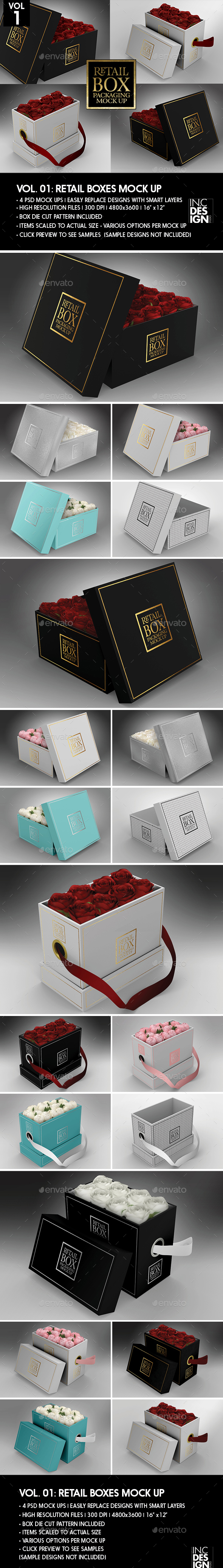 Retail Boxes Vol.1: Box Packaging Mock Ups