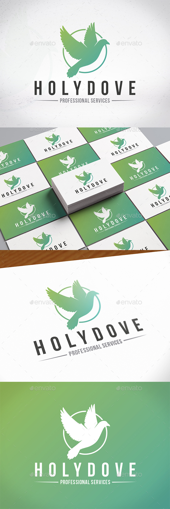 Holy Dove Creative Logo - Animals Logo Templates