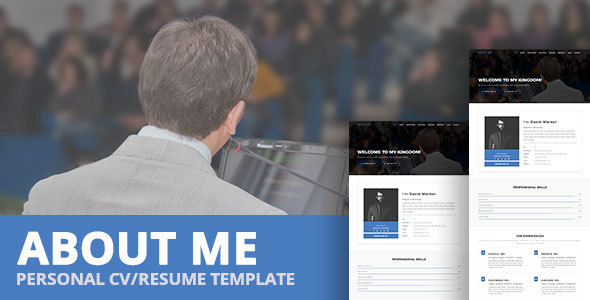 ABOUT ME - Personal CV/Resume Template