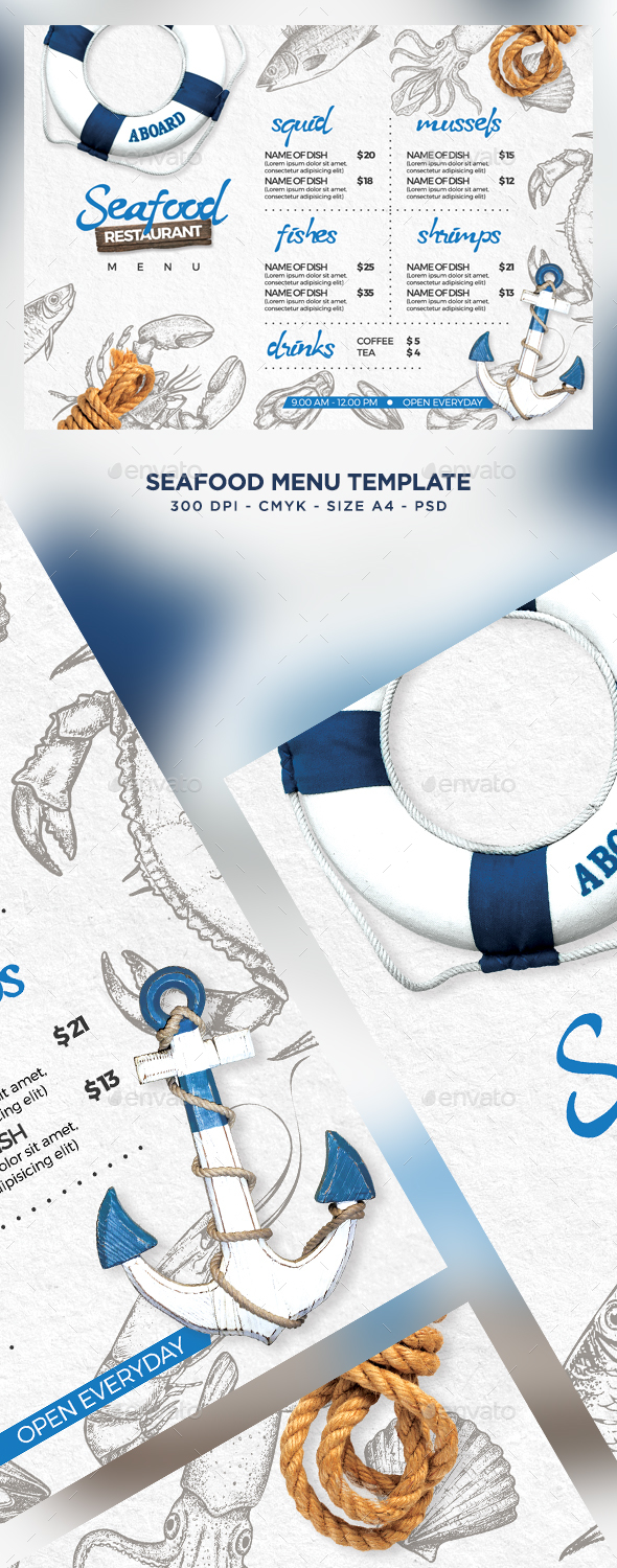 Seafood Menu