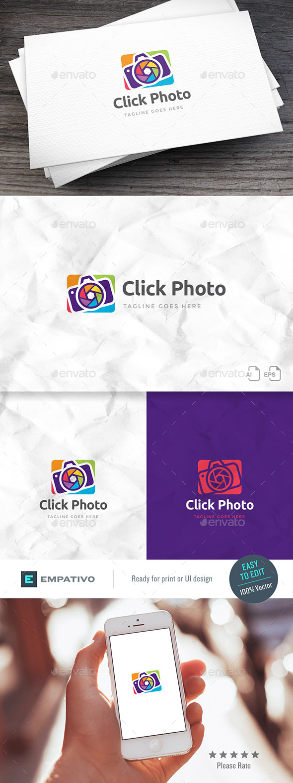 Click Photo Logo Template - Objects Logo Templates
