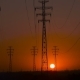 High-voltage Power Lines at Sunrise. - VideoHive Item for Sale