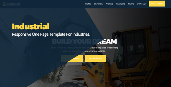 Industrial Responsive One - ThemeForest 20409345