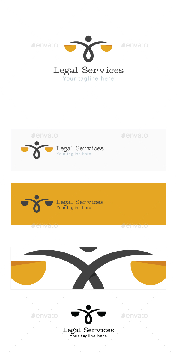 Legal Services Stock Logo Template - Symbols Logo Templates