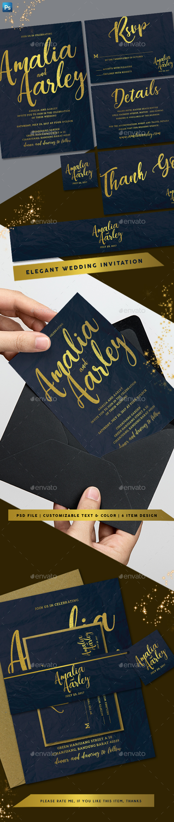 Elegant Wedding Invitation - Weddings Cards & Invites