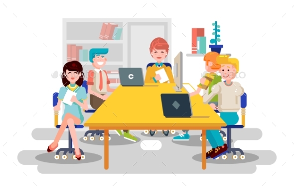 Business People Men and Women - Concepts Business