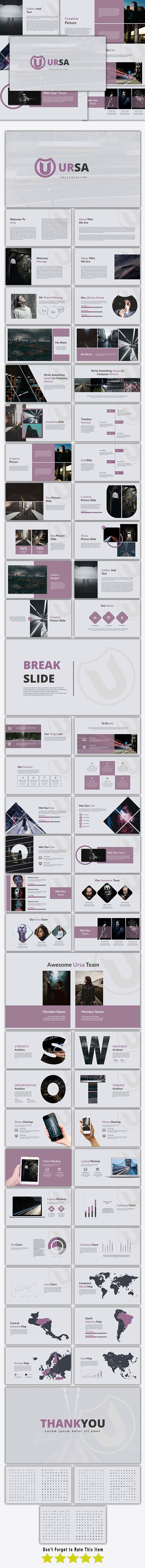 Ursa - Google Slide Template - Google Slides Presentation Templates