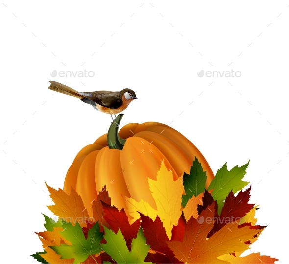 Thanksgiving Vector Autumn Composition