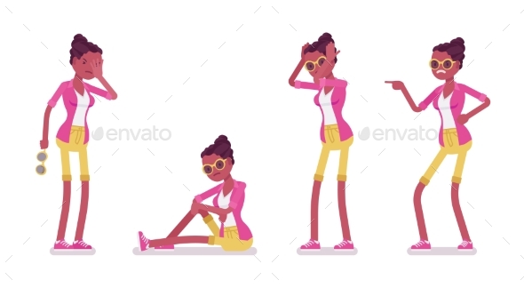 Female Tourist Negative Emotions - Travel Conceptual