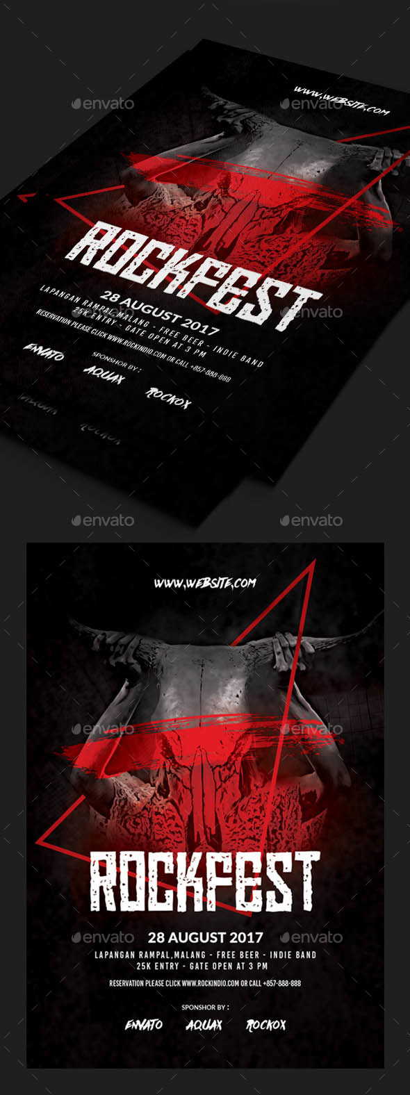 Rock or Metal Flyer - Concerts Events