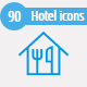 Hotel & Resturent Cute style icons