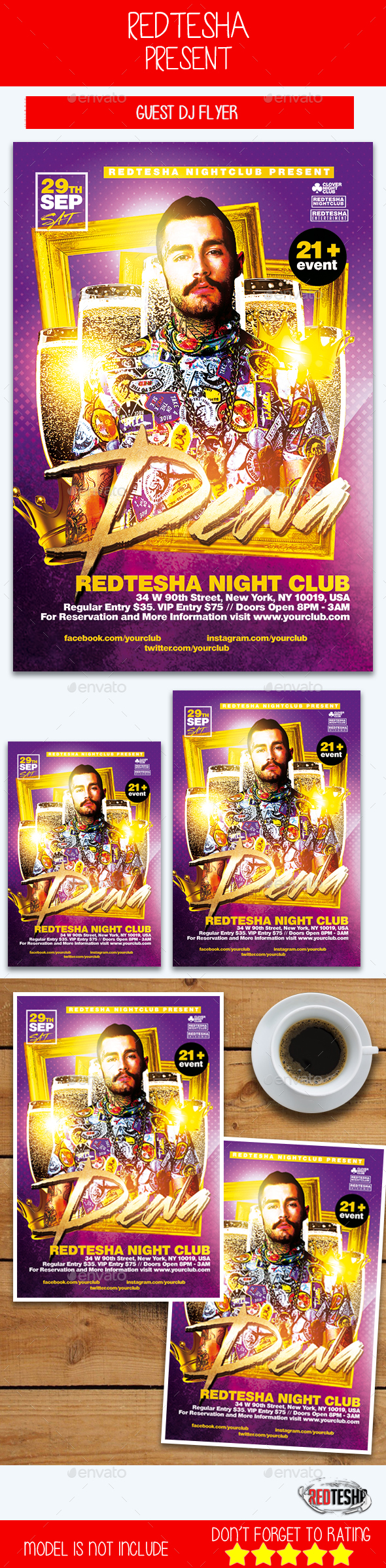 Guest DJ Flyer - Events Flyers