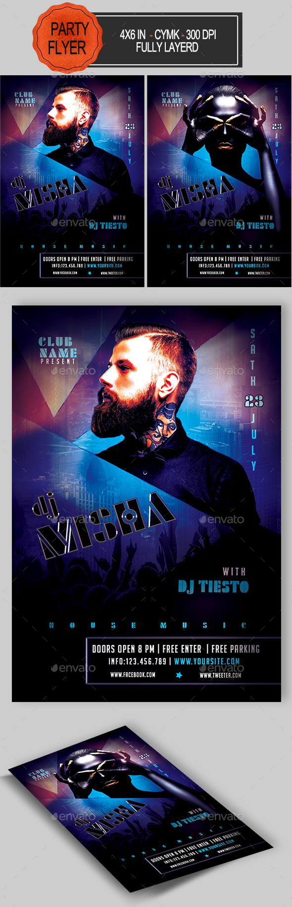 Dj Flyer - Clubs & Parties Events