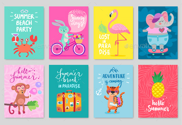Animals Card Set - Animals Characters