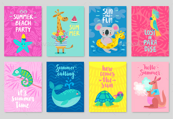 Animals Card Set - Animals Characters