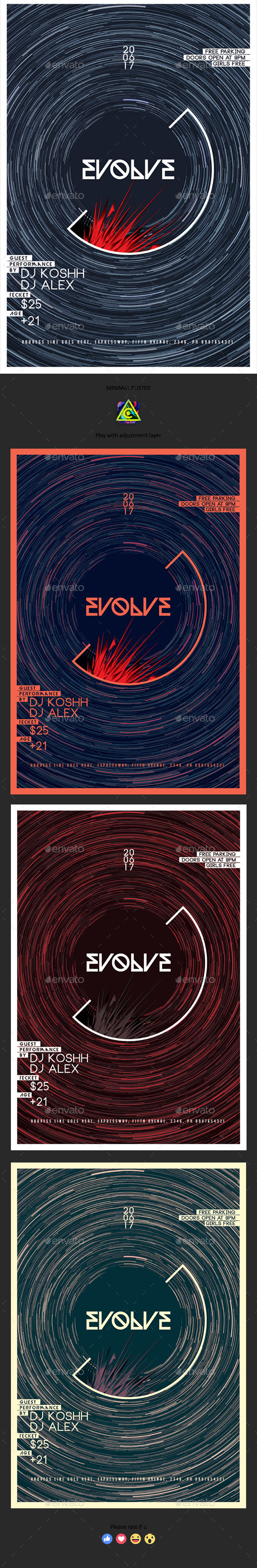 Minimal Poster - Clubs & Parties Events
