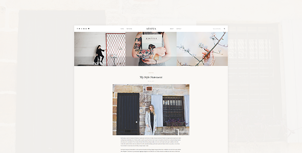 Adoxa - WordPress Blog Theme
