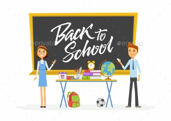 Back To School Students - People Characters