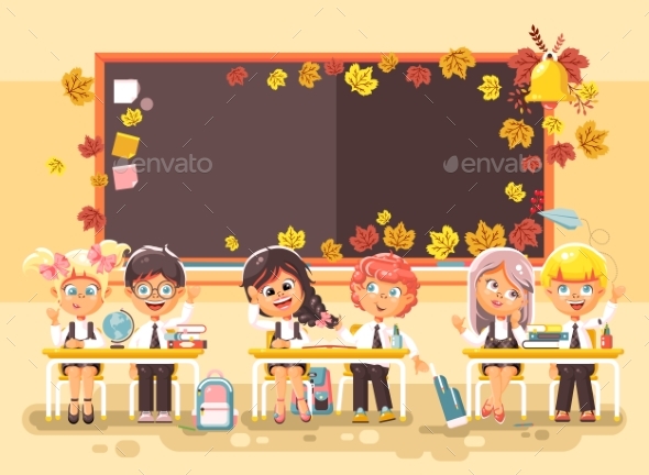 Back To School Cartoon - People Characters