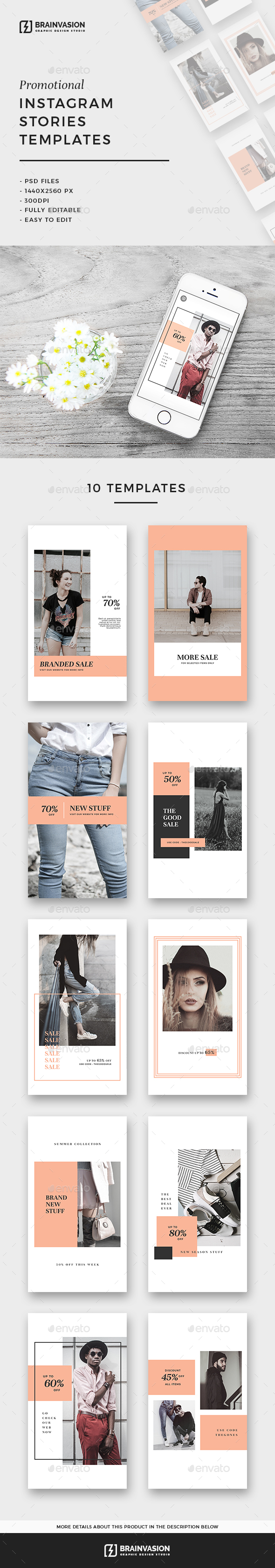 Instagram Stories Templates Vol.02 - Social Media Web Elements